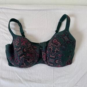 Lane Bryant Cacique Bra Lightly Lined Balconette Underwire Plus Size 38F Floral